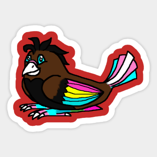 Pansexual Pride Bird Sticker